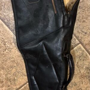 Sears Black Leather Pouch